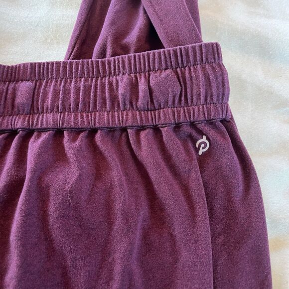 Peloton | Women's Drawstring Activewear Jogger Sweat Pants Burgundy | Large - Picture 8 of 9